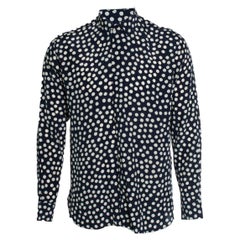 Saint Laurent, Blue and white polkadot shirt