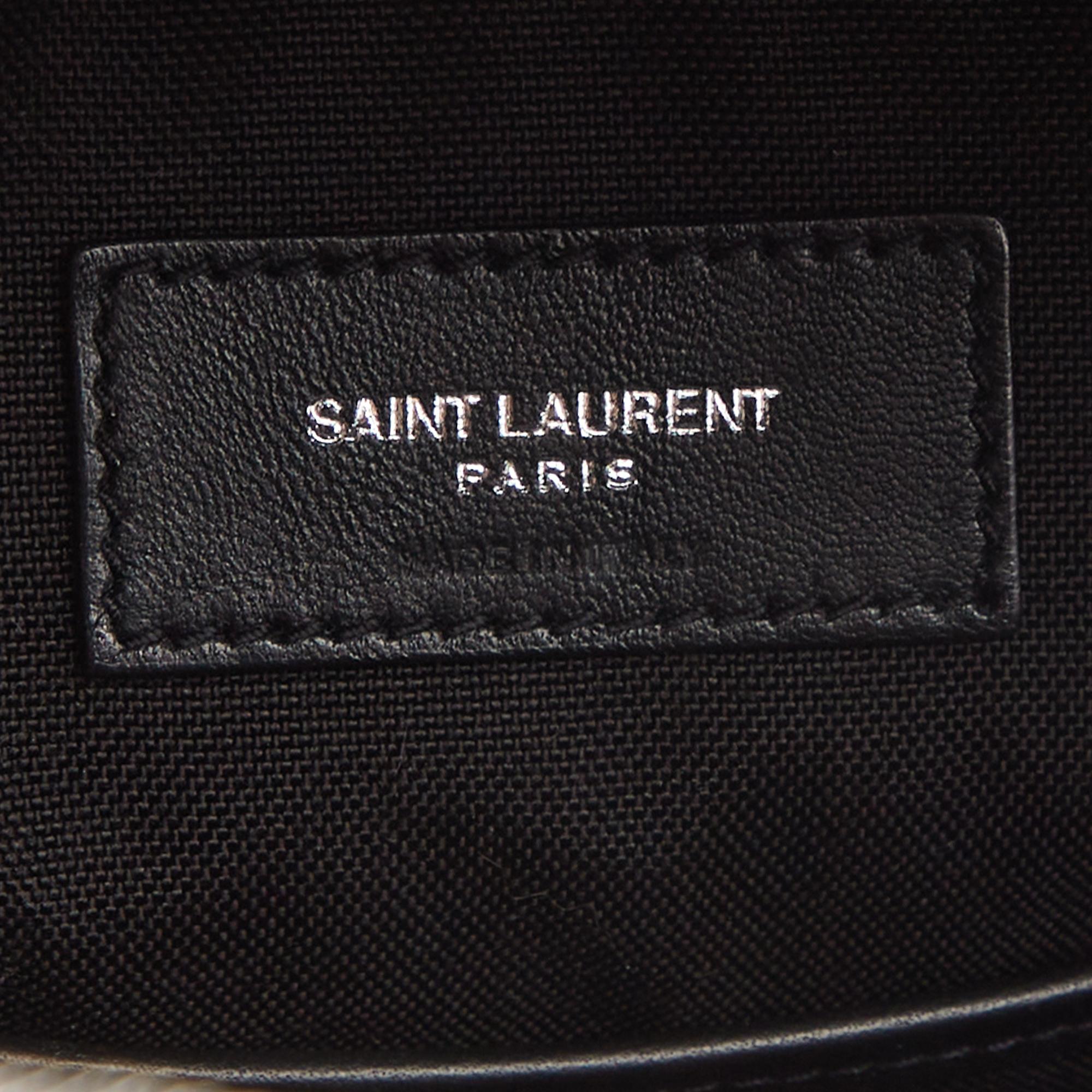 Saint Laurent Blue/Black Denim City Backpack 6