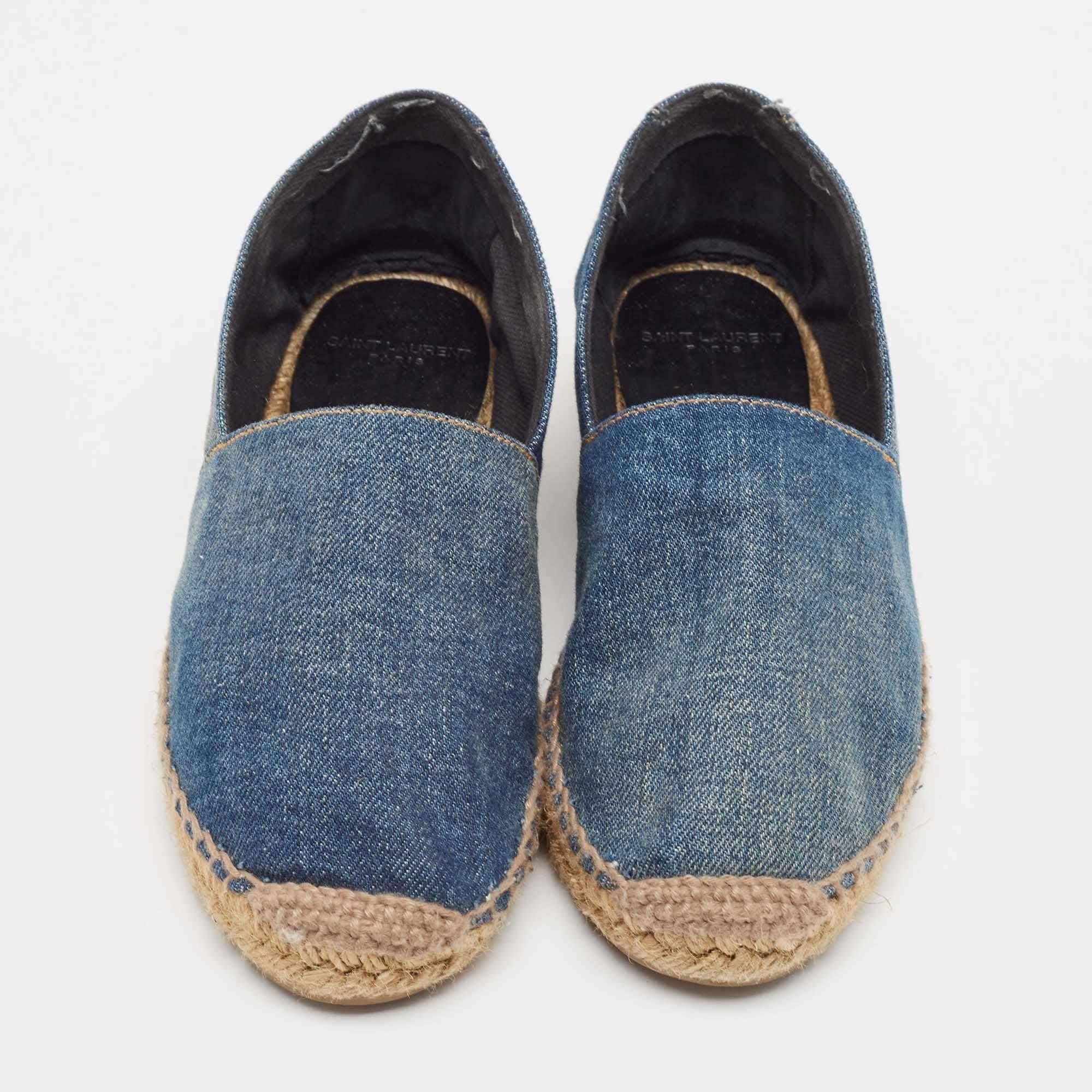 These designer espadrilles exude cool summer vibes while giving all the comfort to your feet. They bring along a well built silhouette and the houses signature aesthetics. Wear them with anything: jeans dresses shorts.