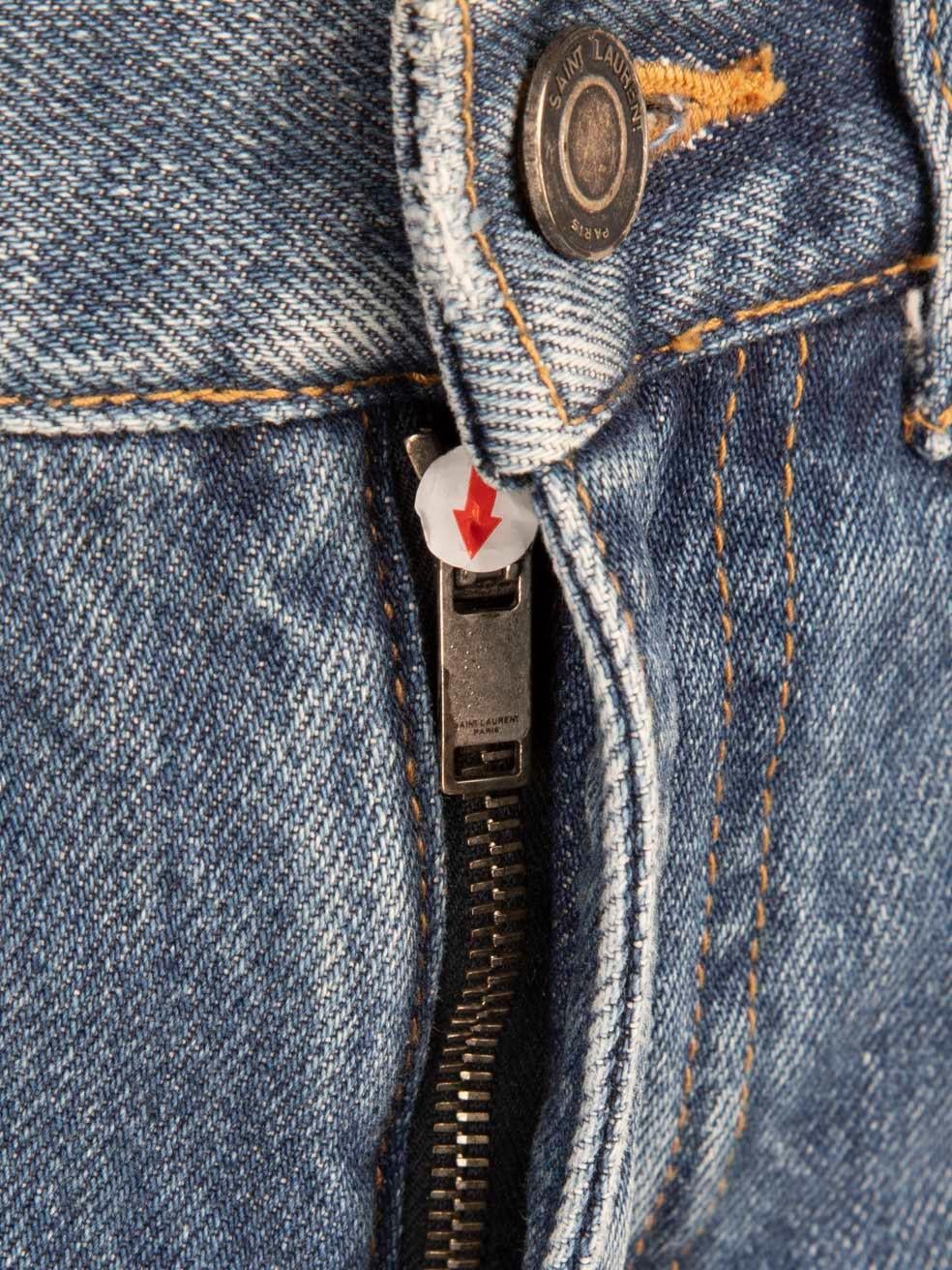 Saint Laurent Vaqueros azules ajustados de talle alto Talla S en Excelente estado para la venta en London, GB