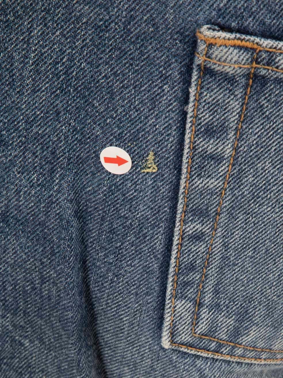 De las mujeres Saint Laurent Vaqueros azules ajustados de talle alto Talla S en venta