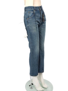 Saint Laurent Blue Denim Straight Mid Rise Jeans Size M