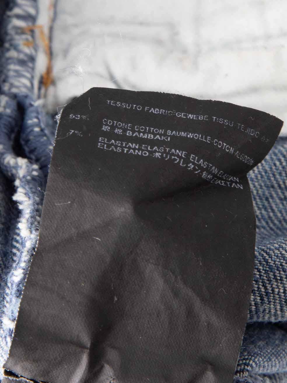 Jean skinny Saint Laurent bleu avec fermeture éclair, taille L en vente 1