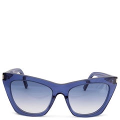 SAINT LAURENT Blaue KATE-Sonnenbrille SL 214 002