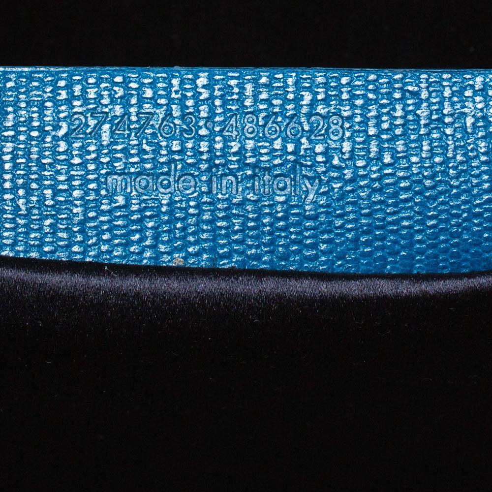 Saint Laurent Blue Leather Medium Cabas Chyc Tote 8