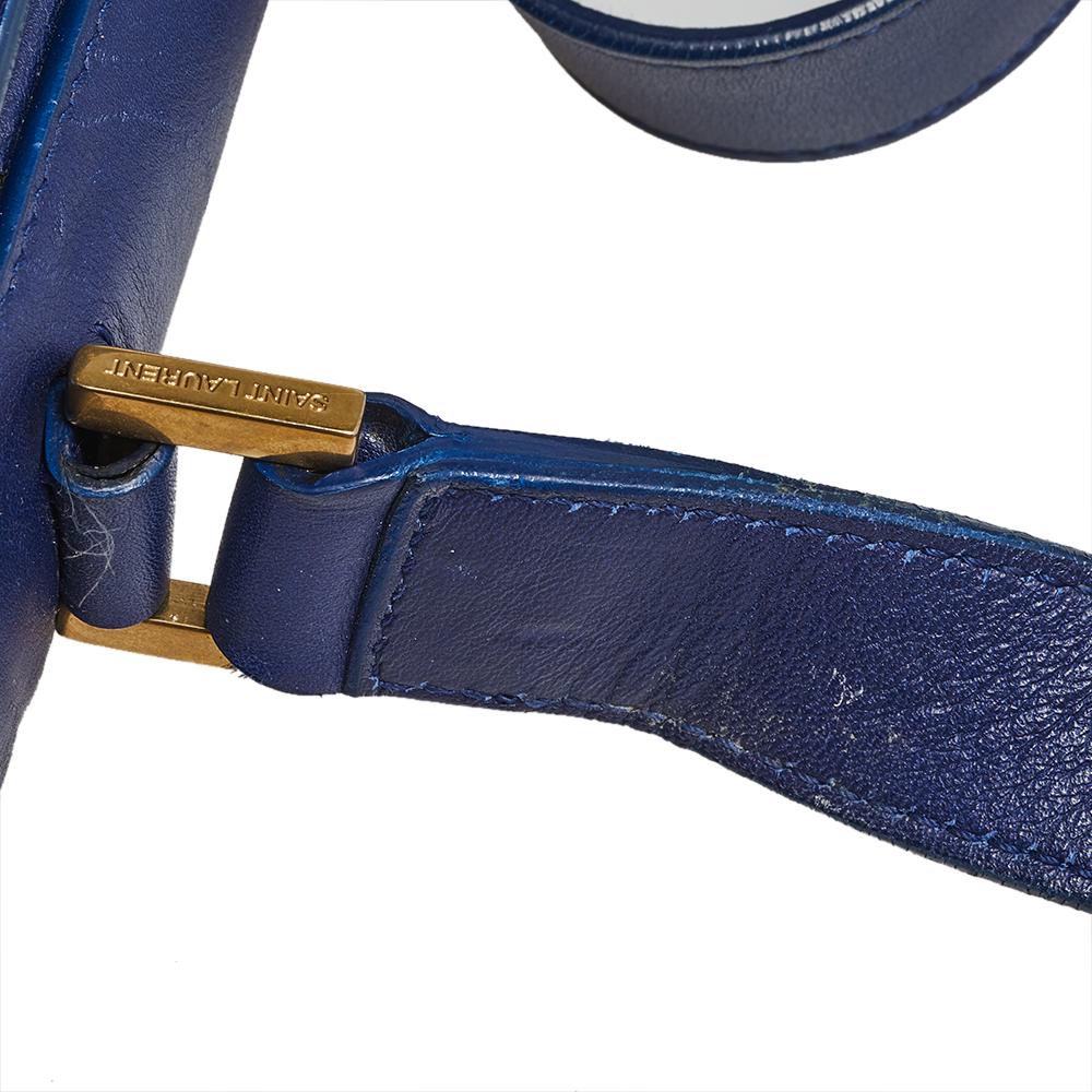 Saint Laurent Blue Leather Medium Chyc Flap Bag 1