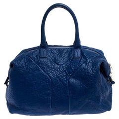 Saint Laurent Blue Leather Medium Easy Y Bag