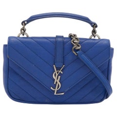 Saint Laurent Blue Bag - 34 For Sale on 1stDibs | ysl navy blue bag, blue  suede ysl bag, ysl blue shoulder bag