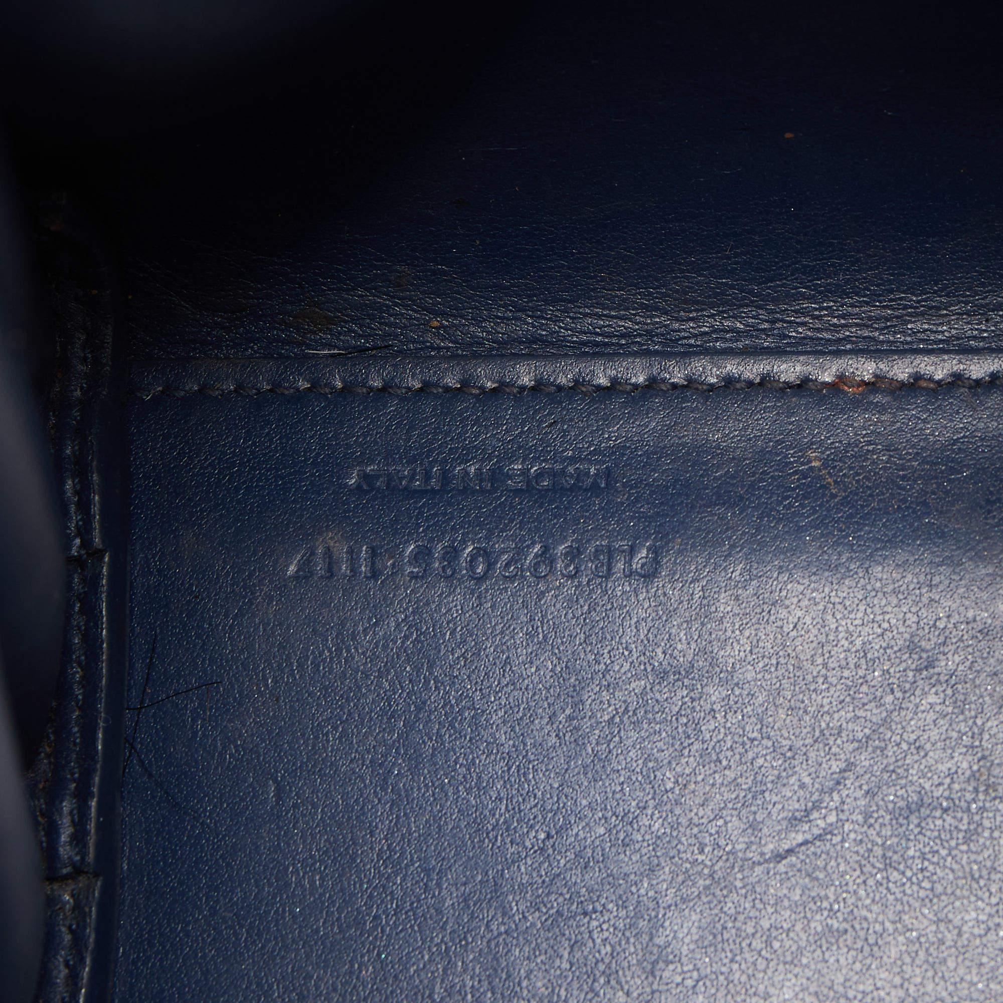 Saint Laurent Blue Leather Nano Classic Sac De Jour Tote 7