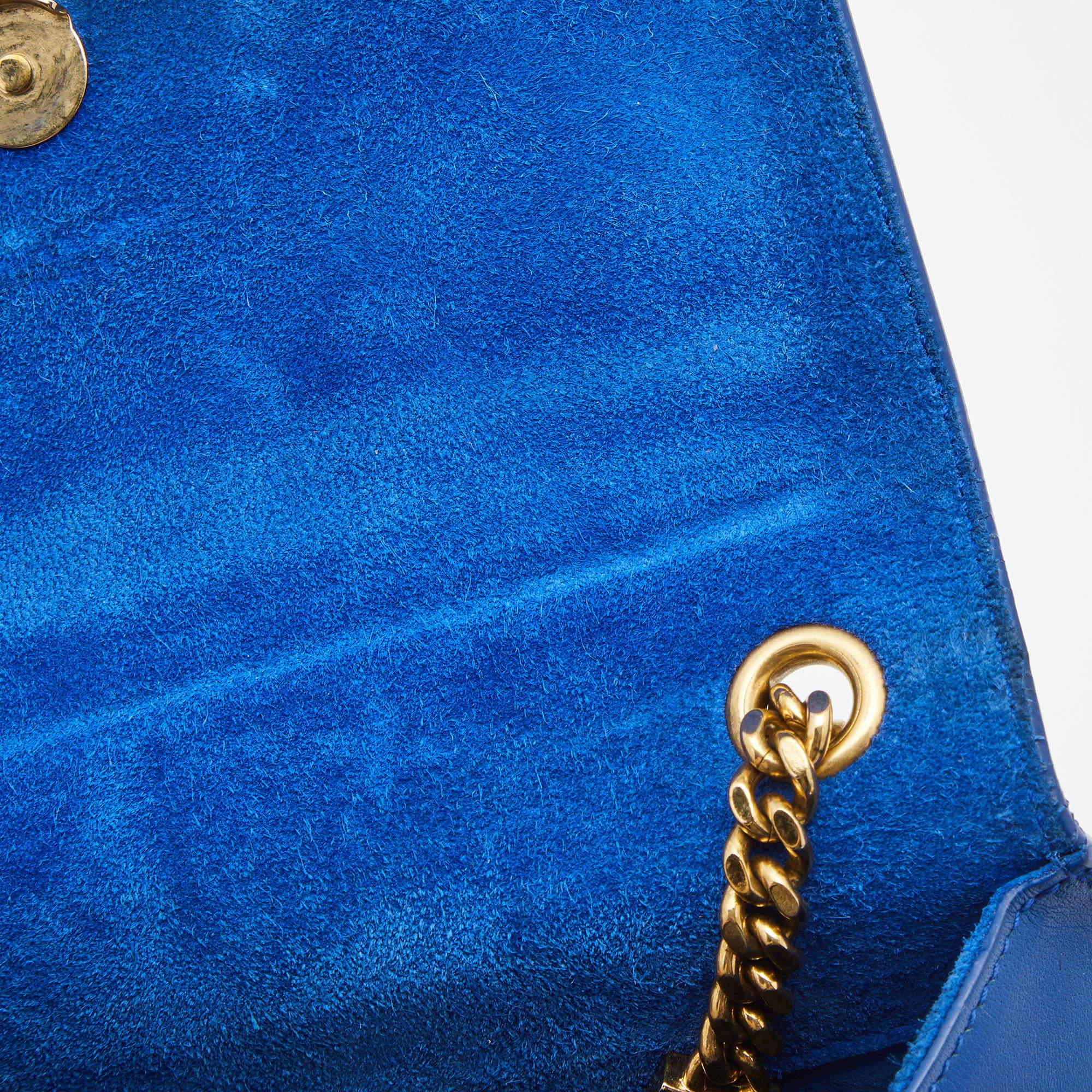 Saint Laurent Blue Leather Small Kate Tassel Crossbody Bag 1
