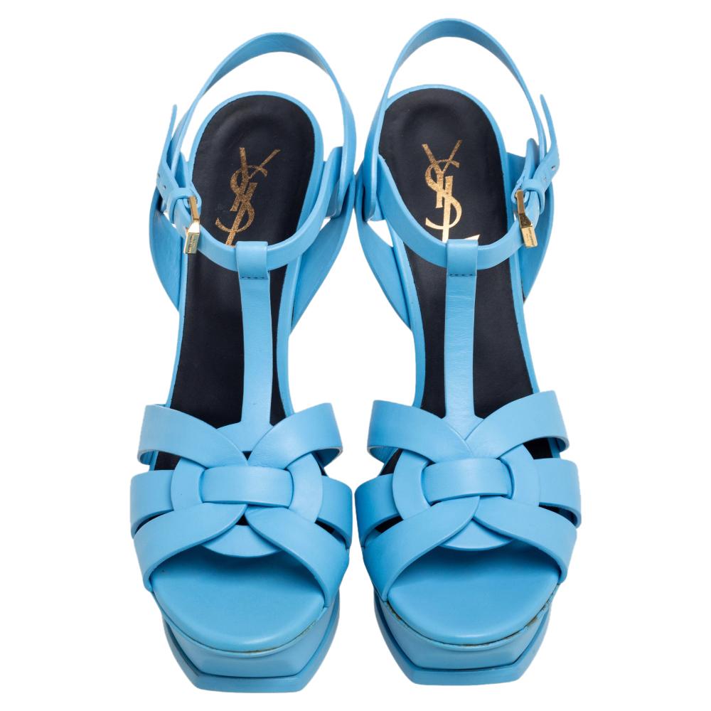 These Tribute sandals are one of the most appreciated creations of the brand. Made by Saint Laurent, these sandals are acclaimed not just for their style and versatility but also for their unquestionable comfort. The exterior of these sandals is