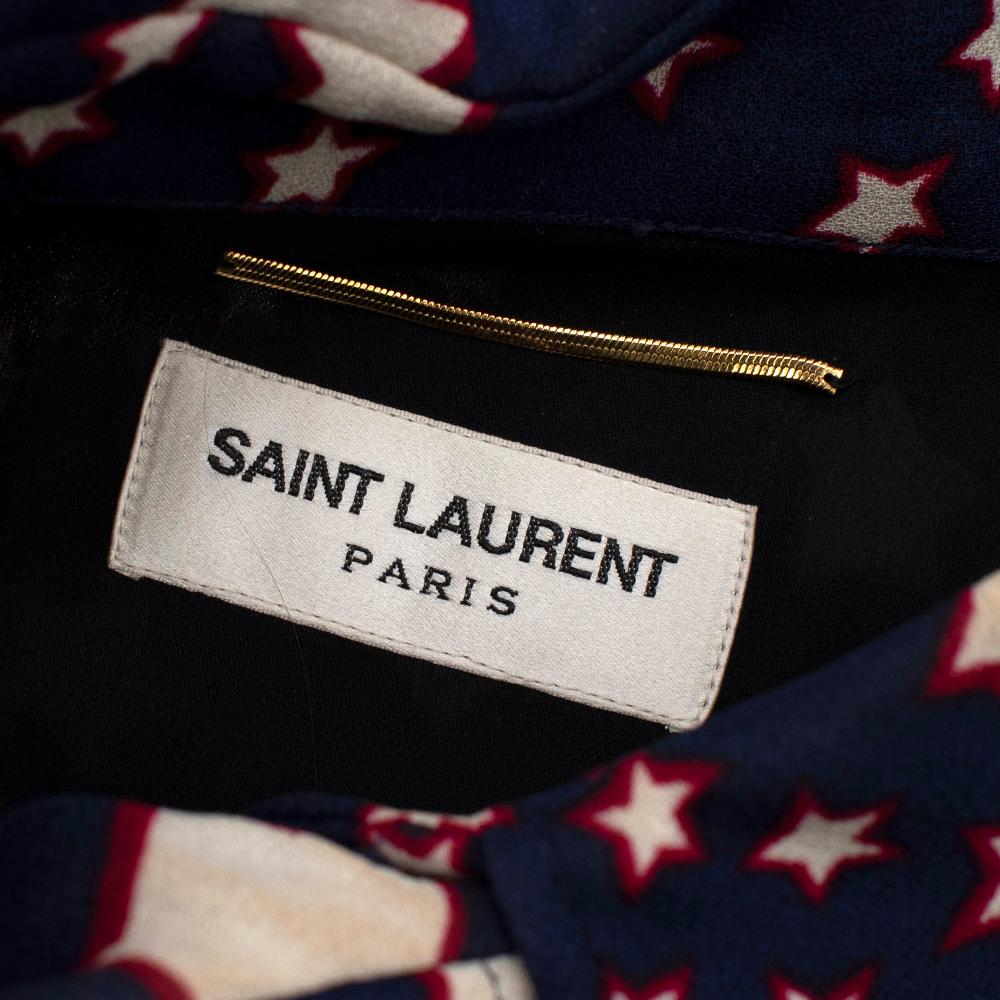 saint laurent star print shirt