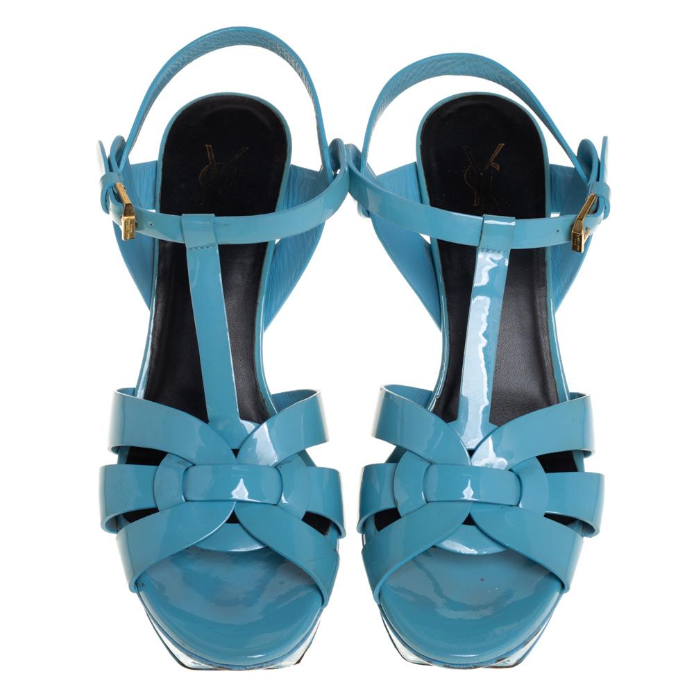 tribute t-strap platform sandal saint laurent