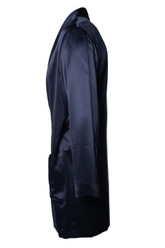 Saint Laurent, blue silk kimono 2022