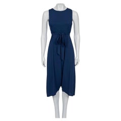 Saint Laurent Blue Tie-Waist Jumpsuit Sz. M/EU38