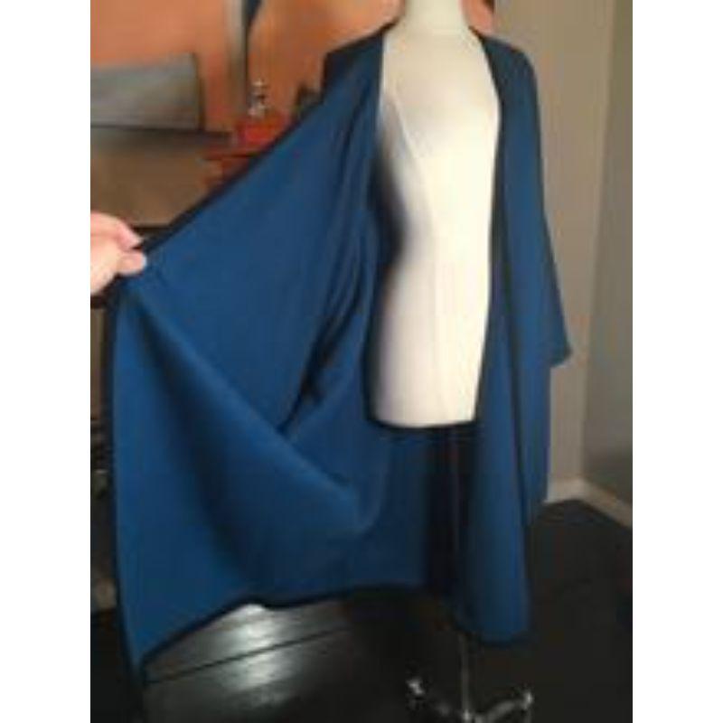 Saint Laurent Blue Wool Tassell Vintage Cape 369_128_8820 For Sale 5