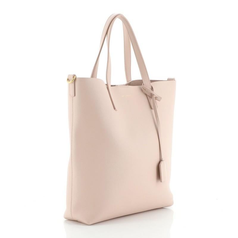 Beige Saint Laurent Bold Tote Leather Toy