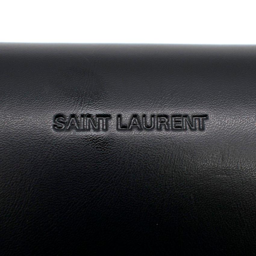 Saint Laurent Bold2 Heart Print Round Sunglasses In Excellent Condition In London, GB