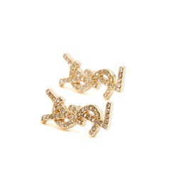 Saint Laurent Boucles oreilles Clous YSL Gold Metall Cassandre Ohrringe Ohrstecker