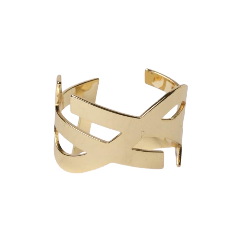 Saint Laurent Bracciale YSL Rigido Oro