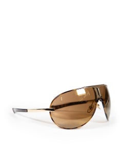 Saint Laurent Brown Aviator Sunglasses