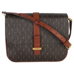 Saint Laurent Brown Canvas Le Monogramme Small Sac Besace Shoulder Bag