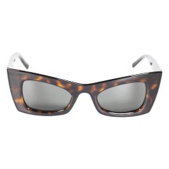 Saint Laurent Brown Cat-Eye Sunglasses