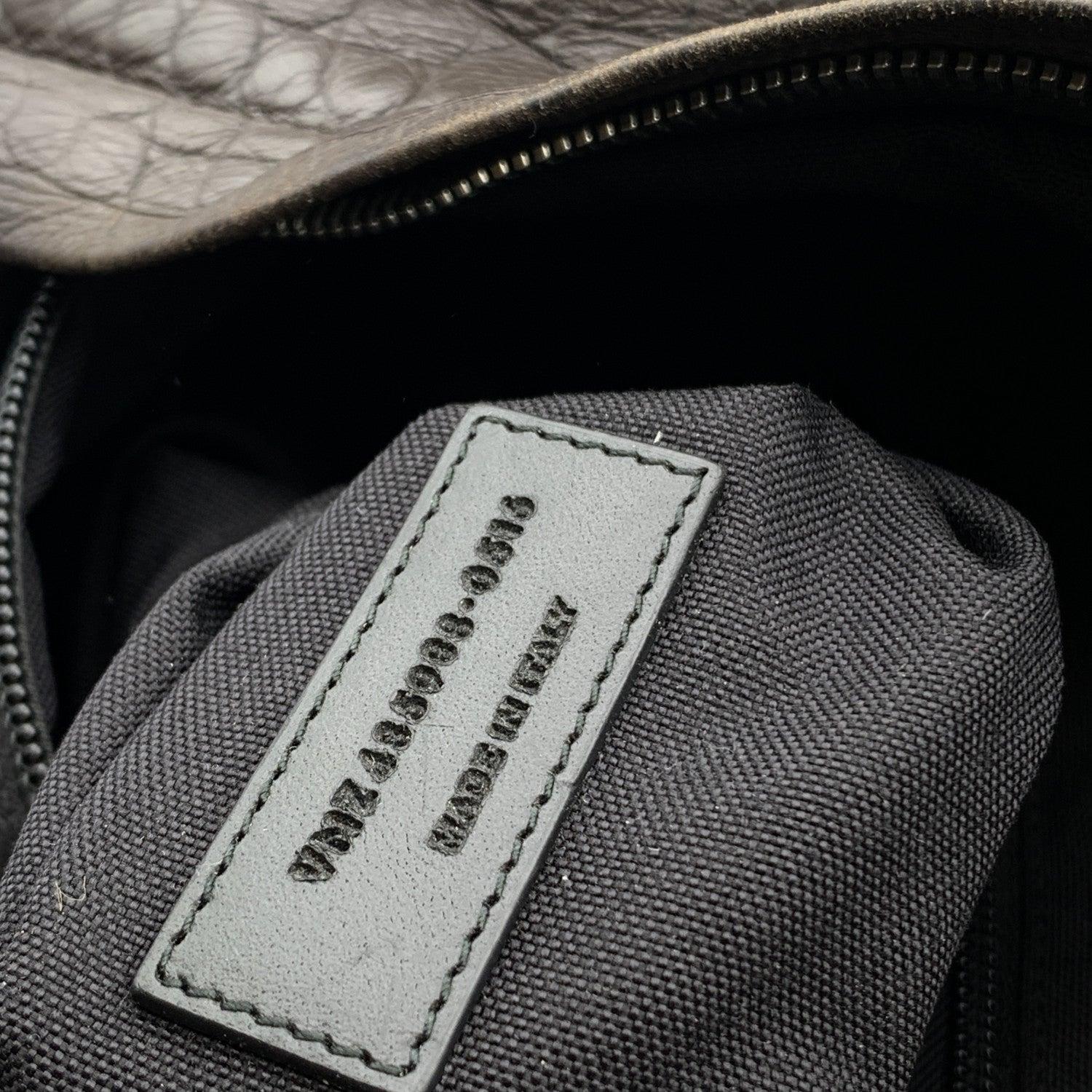 Saint Laurent Brown Embossed Leather City Backpack Shoulder Bag 3