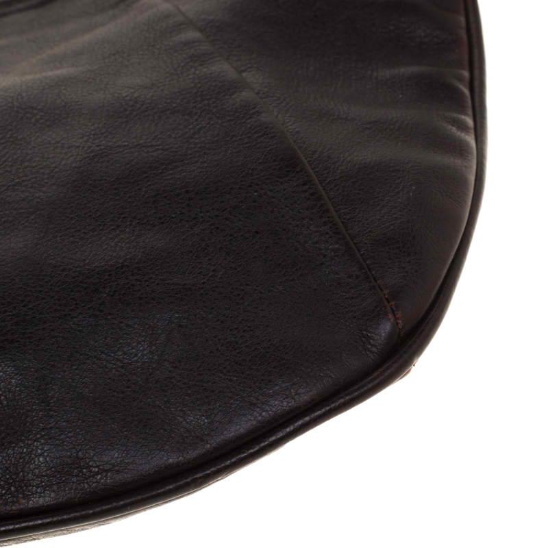 Saint Laurent Brown Leather Mombasa Hobo 5