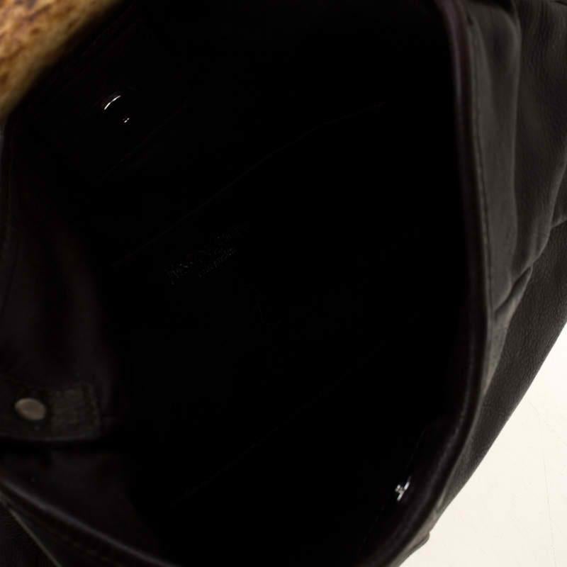 Saint Laurent Brown Leather Mombasa Hobo 3