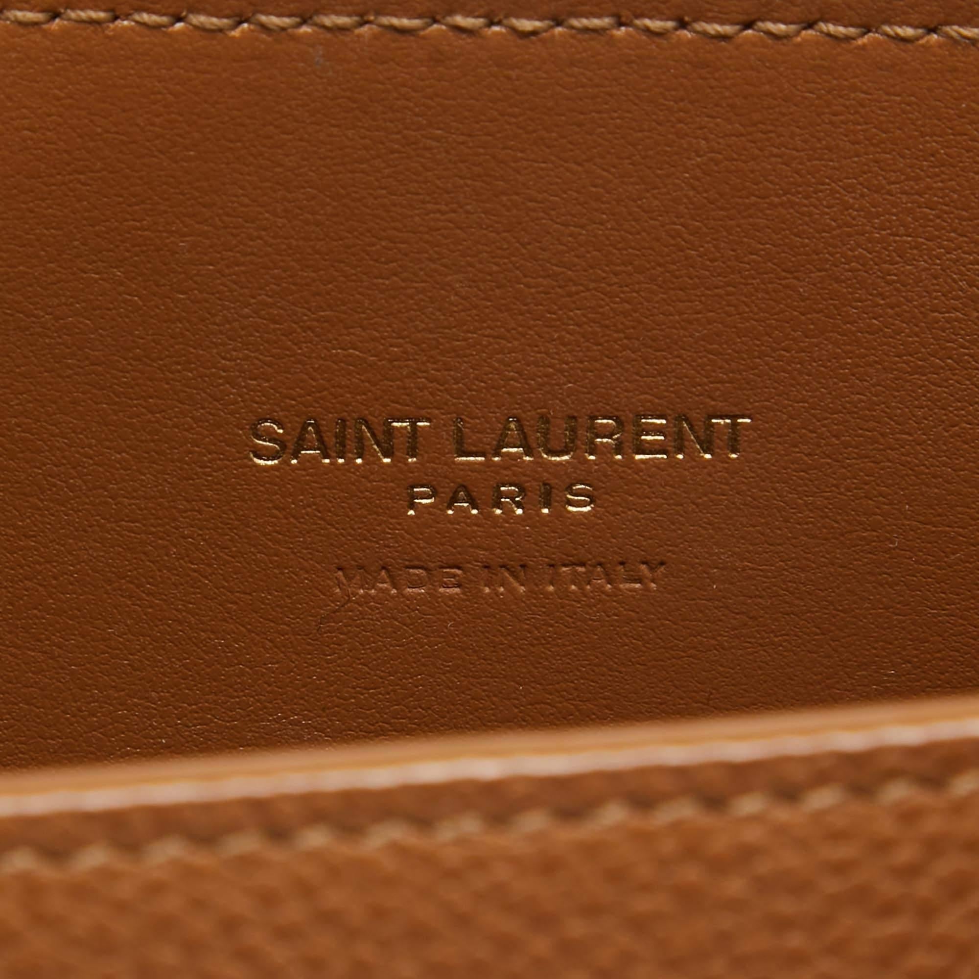 Saint Laurent Brown Leather Nano Classic Sac De Jour Tote 7