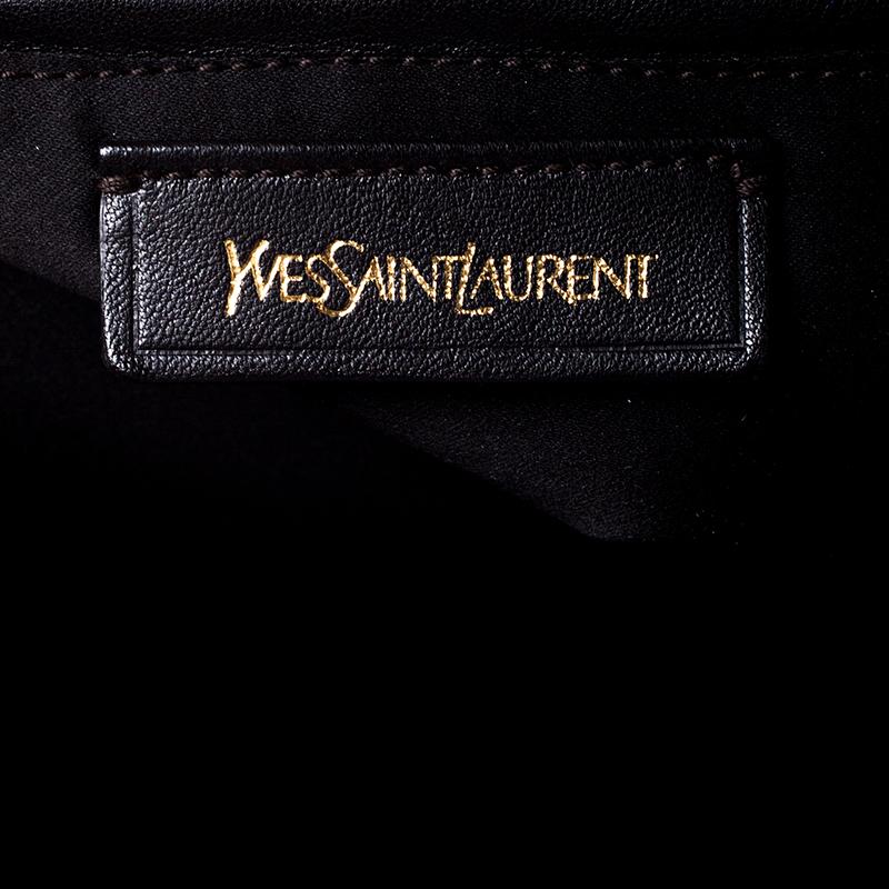 Saint Laurent Brown Leather Oversized Muse Bag 3