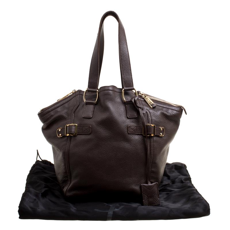 Saint Laurent Brown Leather Small Downtown Tote 7