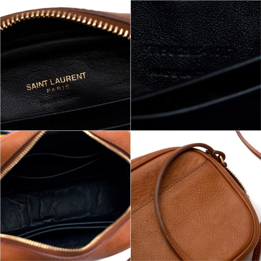 Saint Laurent Brown Leather YSL Tassel Blogger Shoulder Bag 3