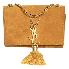 Saint Laurent Brown Suede Kate Crossbody Bag