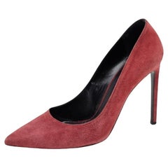 Saint Laurent Brown Wildleder spitze Zehe Pumps Größe 38