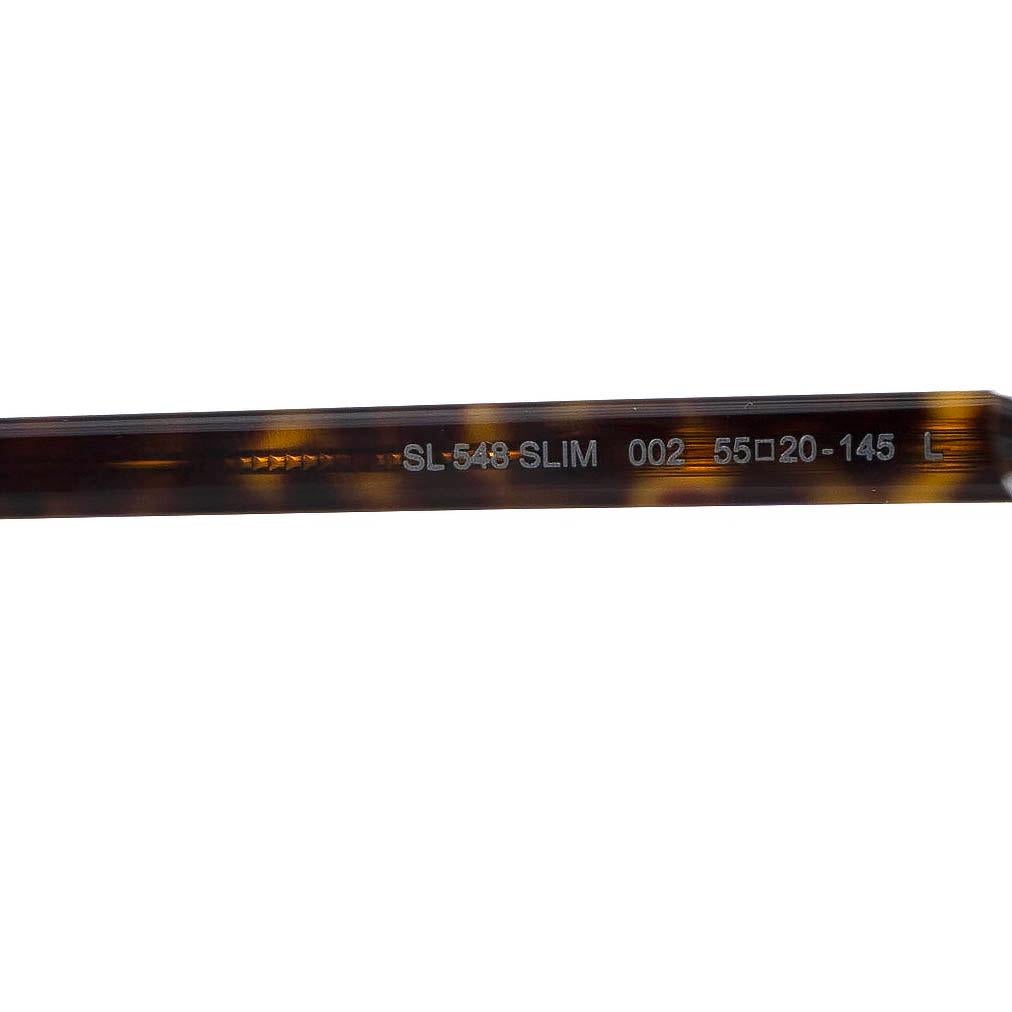 SAINT LAURENT brown Tortoise CLASSIC SL548 SLIM Sunglasses In Excellent Condition For Sale In Zürich, CH