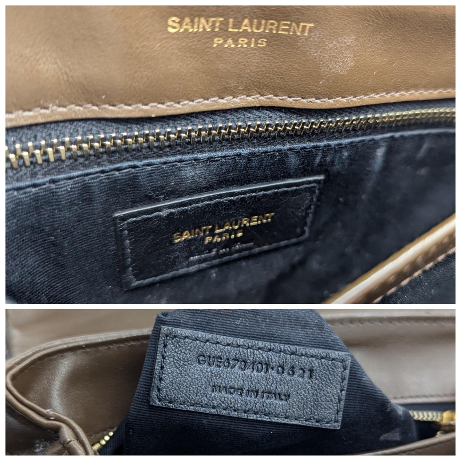 Saint Laurent Brown Toy Loulou Matelassé Crossbody 3