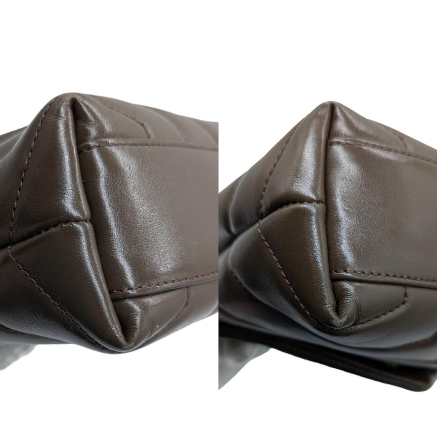 Saint Laurent Brown Toy Loulou Matelassé Crossbody 4