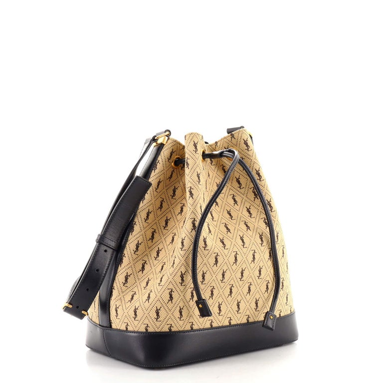 Shop Saint Laurent Monogram Purses Elegant Style Logo Bucket Bags by  winwinco