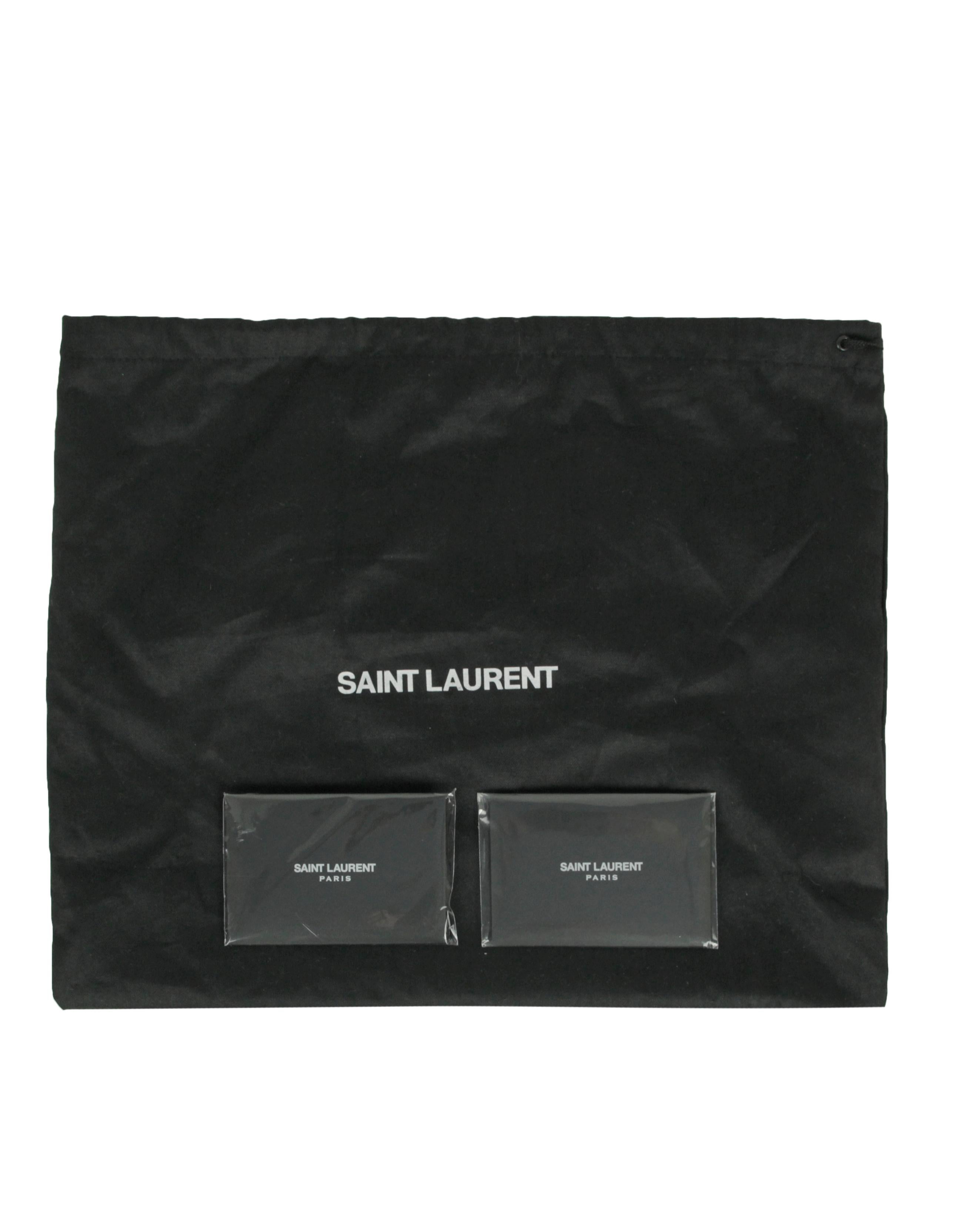 Saint Laurent Burgundy Leather Small Loulou Puffer Bag 4