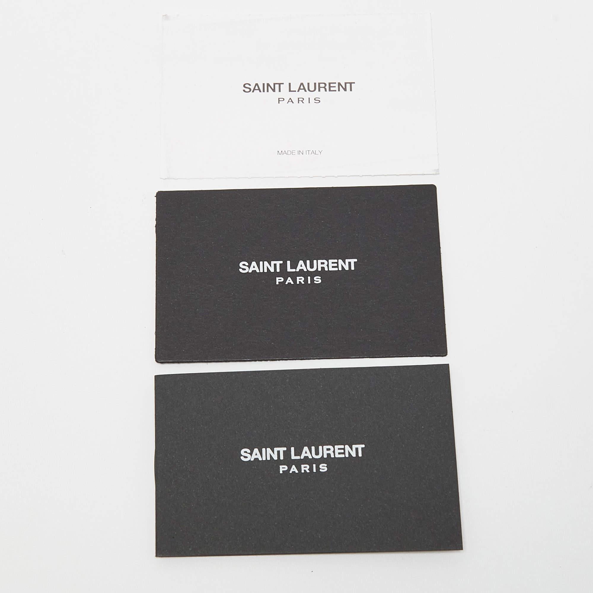 Saint Laurent Burgundy Matelassé Leather Large Monogram Envelope Shoulder Bag 2