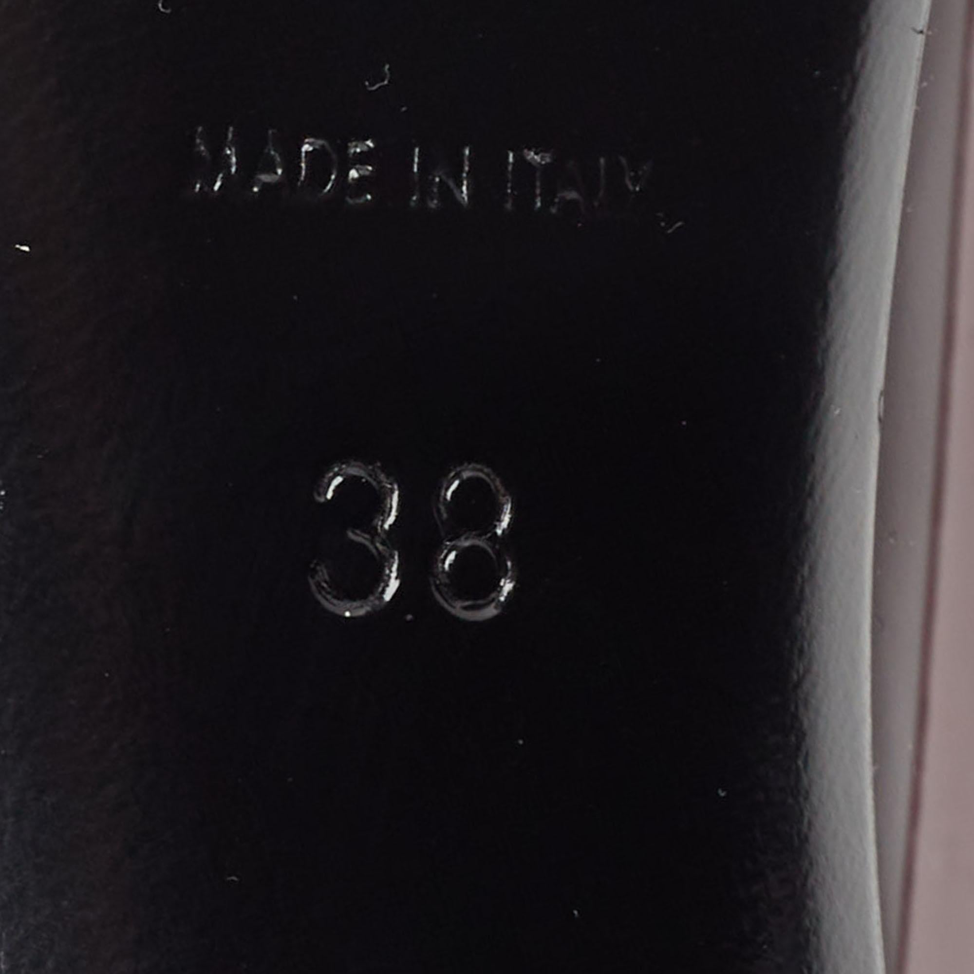 Saint Laurent Burgundy Patent Leather Chain Pumps Size 38 4