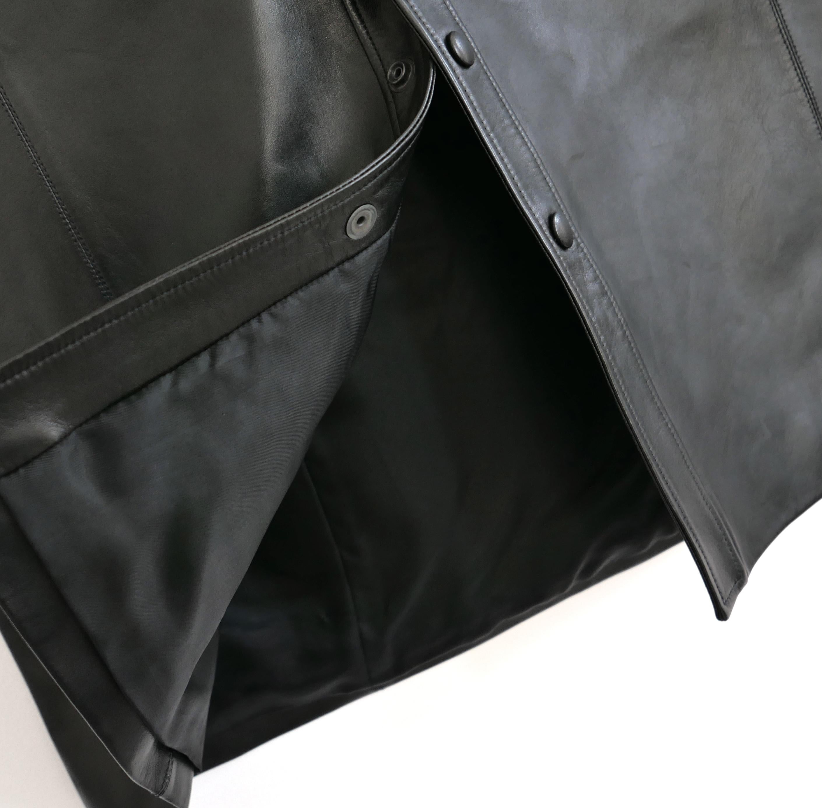 Saint Laurent Gonna con bottoni in pelle Pre-Fall 2020 N In condizioni Nuovo in vendita a London, GB