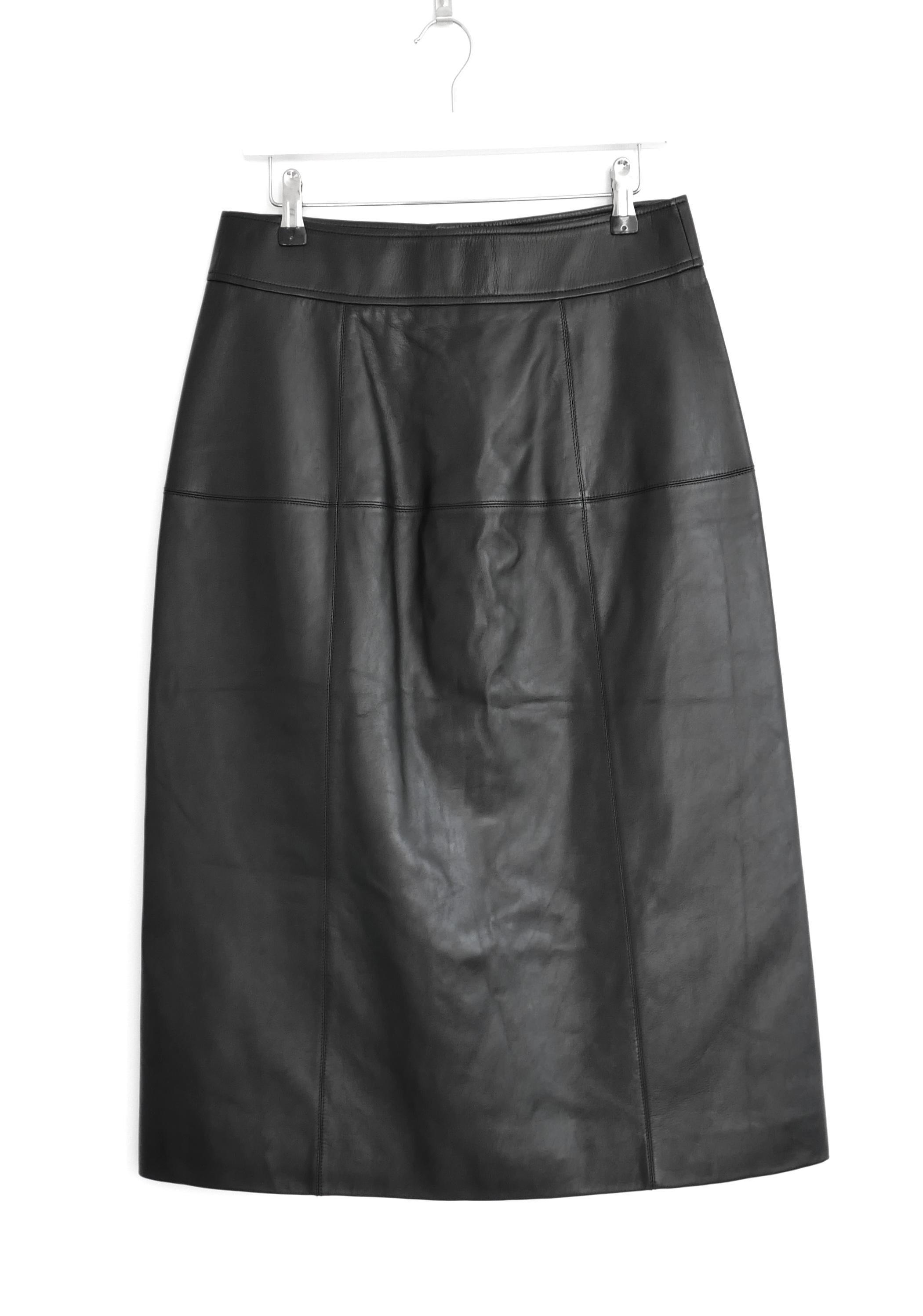 Donna Saint Laurent Gonna con bottoni in pelle Pre-Fall 2020 N in vendita