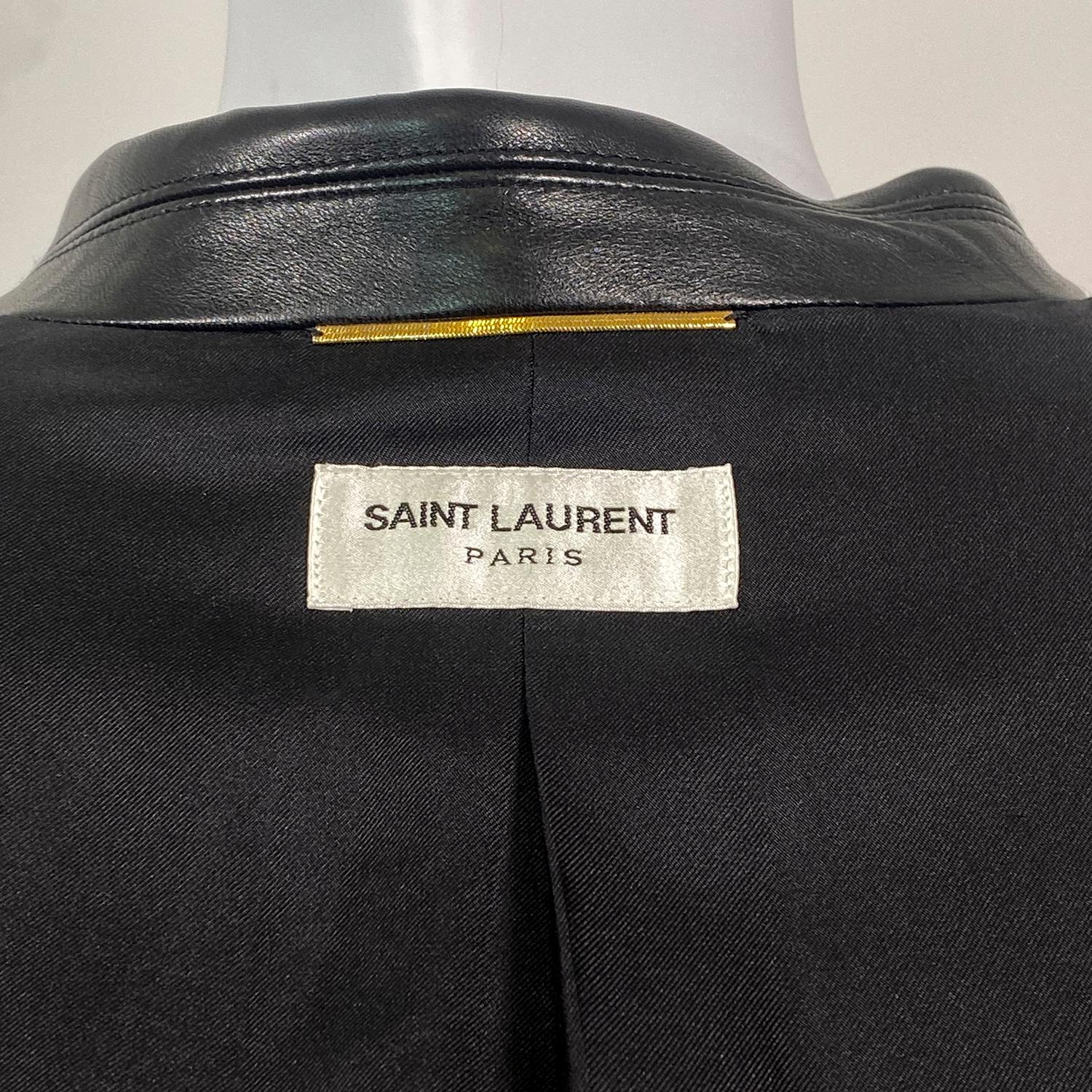 SAINT LAURENT by Anthony Vaccarello Tailored Blazer With Western Style Details 4