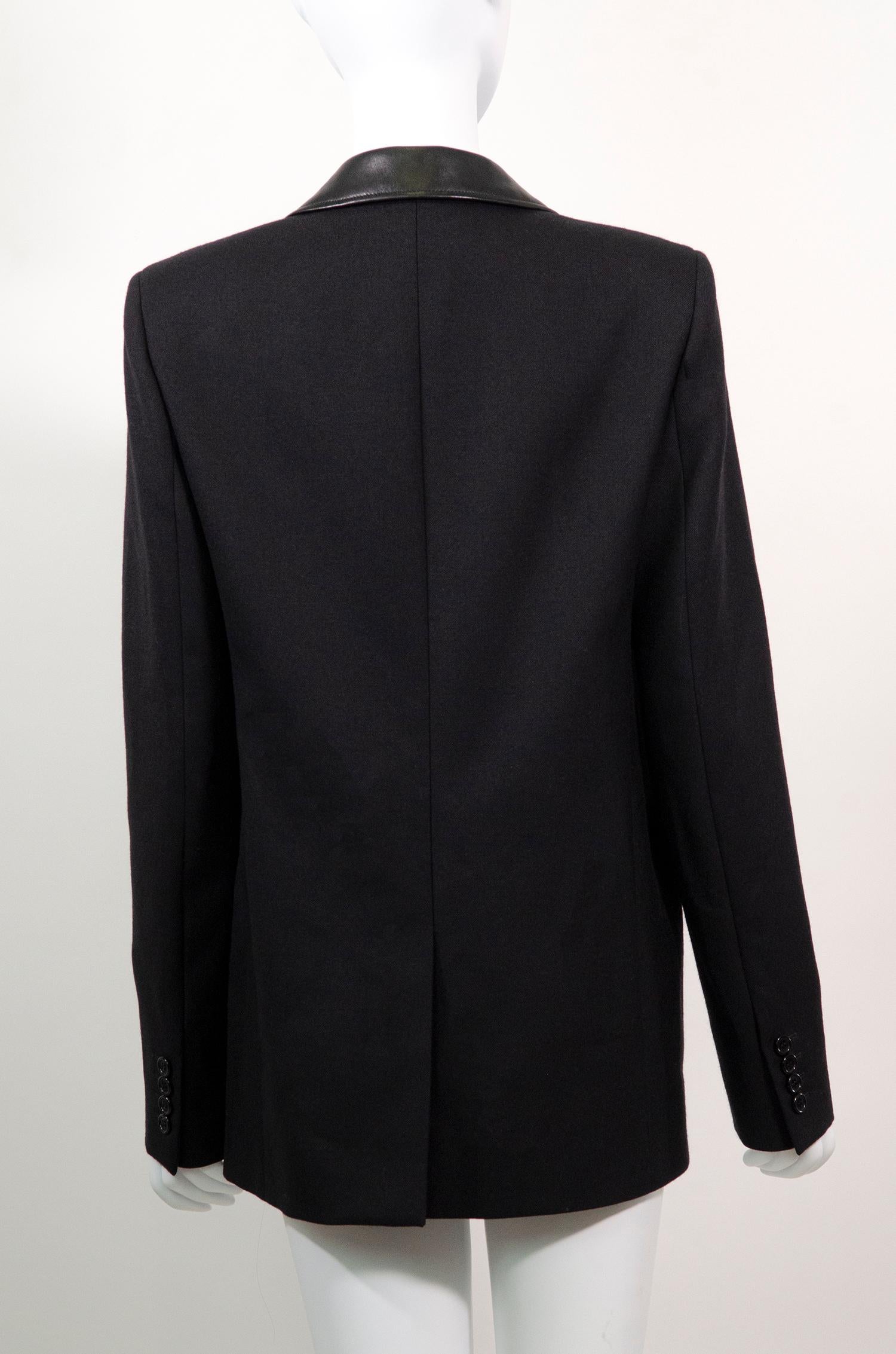 Black SAINT LAURENT by Anthony Vaccarello Tailored Blazer With Western Style Details