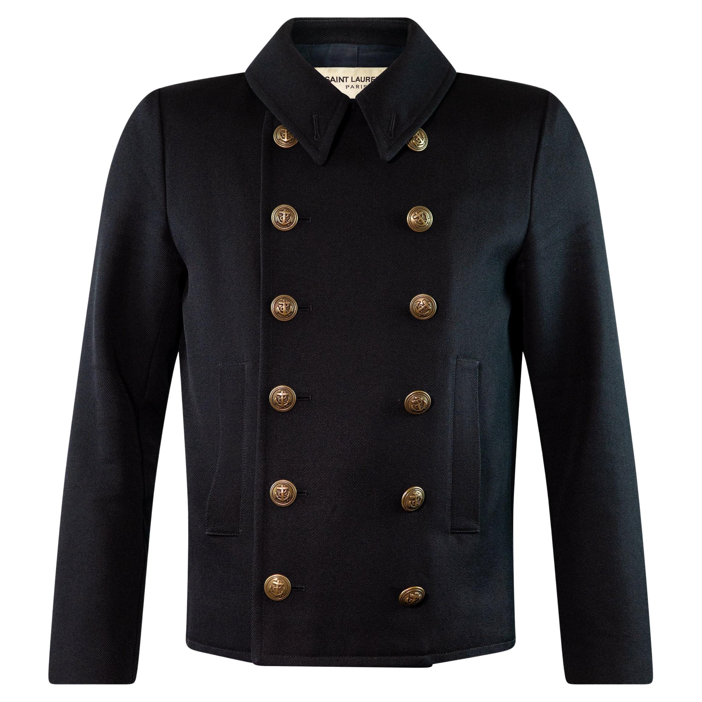 Veste de style militaire SAINT LAURENT par HEDI SLIMANE F/W 2013  en vente