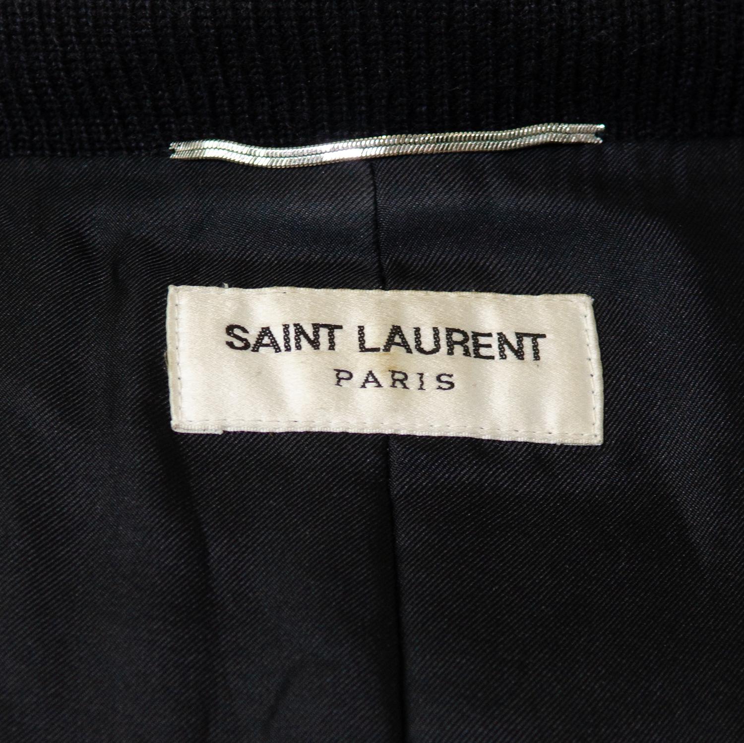SAINT LAURENT By HEDI SLIMANE F/W 2014 Runway Textured Leather Jacket 5