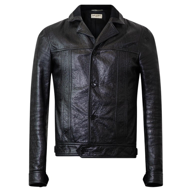 SAINT LAURENT By HEDI SLIMANE F/W 2014 Runway Veste en cuir